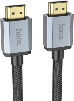Hoco US03 - HDMI 2.0 Male To Male Cable, 4K 60Hz, 18Gbps, HD Transmission Audio And Video, Suitable For Monitors, Projectors, Desktops, Game Console, 2M - Black