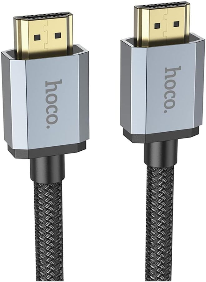 Hoco Hoco US03 - HDMI 2.0 Male To Male Cable, 4K 60Hz, 18Gbps, HD Transmission Audio And Video, Suitable For Monitors, Projectors, Desktops, Game Console, 2M - Black 