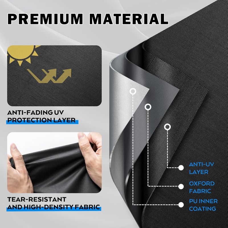 Starcrew Griddle Cover for Blackstone 1819 Griddle and Charcoal Combo, Grill Cover for Blackstone 17" Propane Griddle and Charcoal Grill Combo-Protective and Waterproof (Cover Only) - Image 3