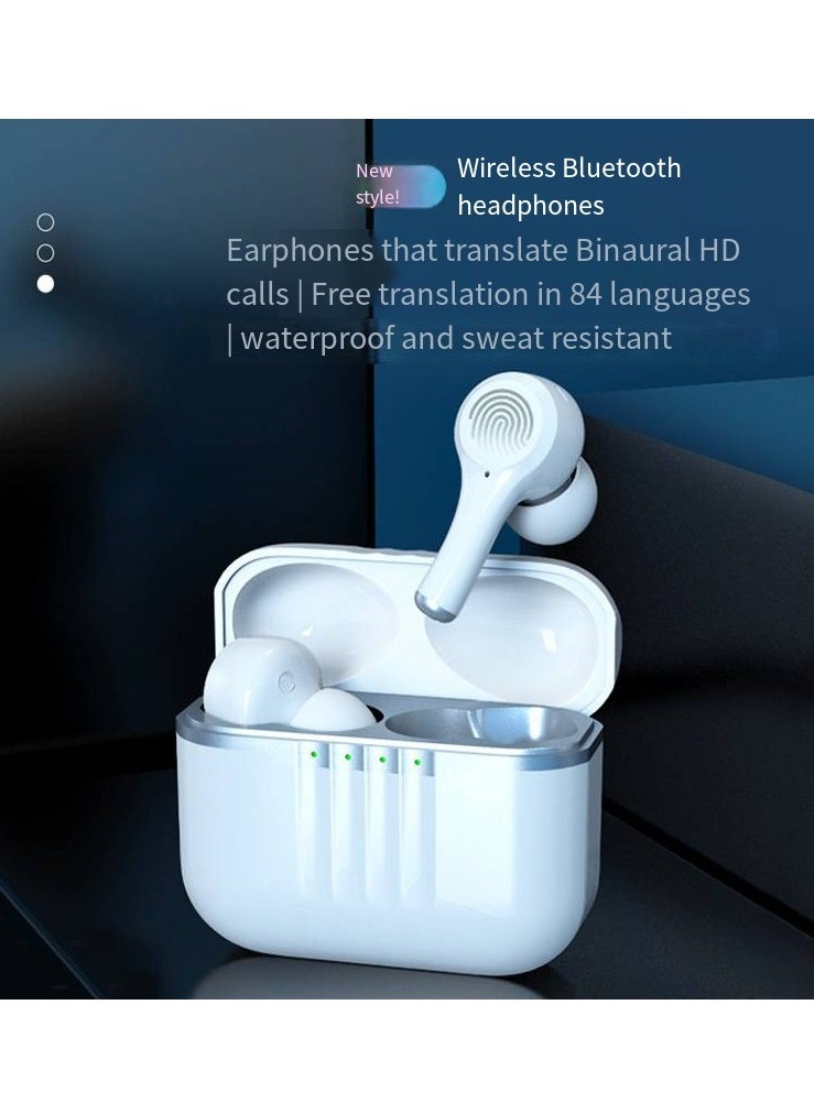 Furtey Wireless Bluetooth Touch Translation Earphones Active Noise Reduction Waterproof Multi-Language Translation Earphones  - Image 3