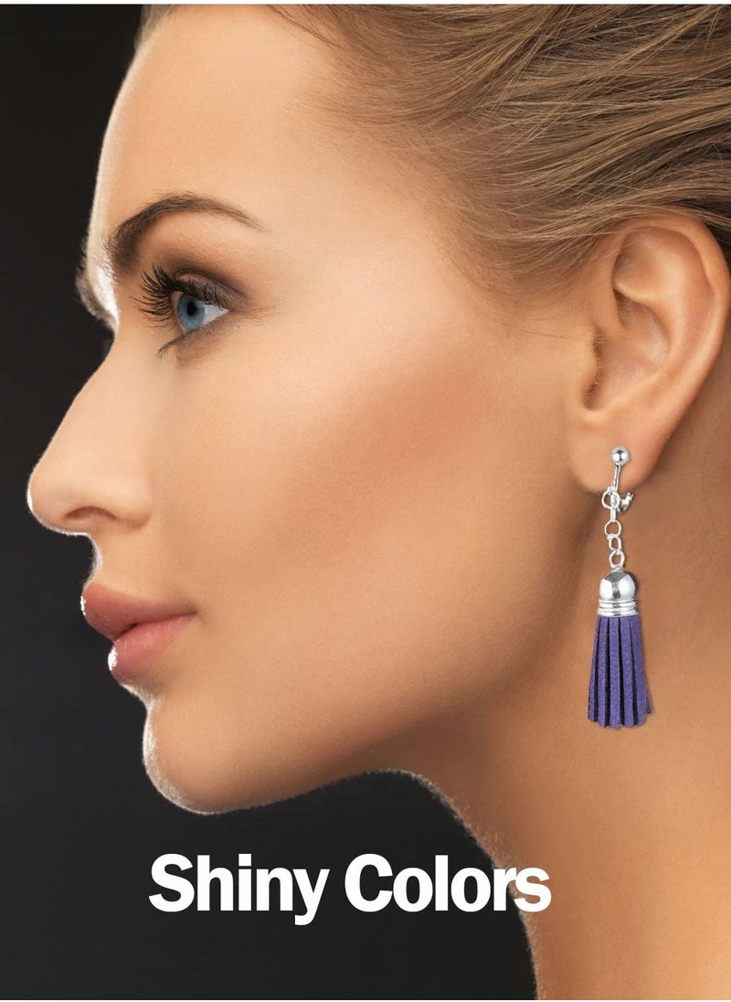 Excefore - Clip-on Earring Converter, Earring Clip Backs Non-pierced Earring Findings Dangle Earring Clips with Easy Open Loop and Silicone Earring Pads for None Pierced Ears - Image 1