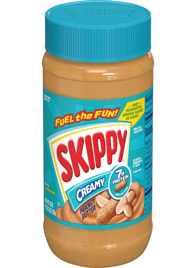SKIPPY Creamy Peanut Butter, 28 Ounce Jar - Image 1