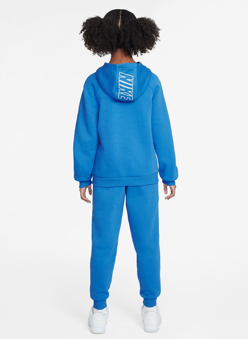 نايكي طقم سويت شيرت بغطاء رأس من كلوب فليس للأطفال - Image 2