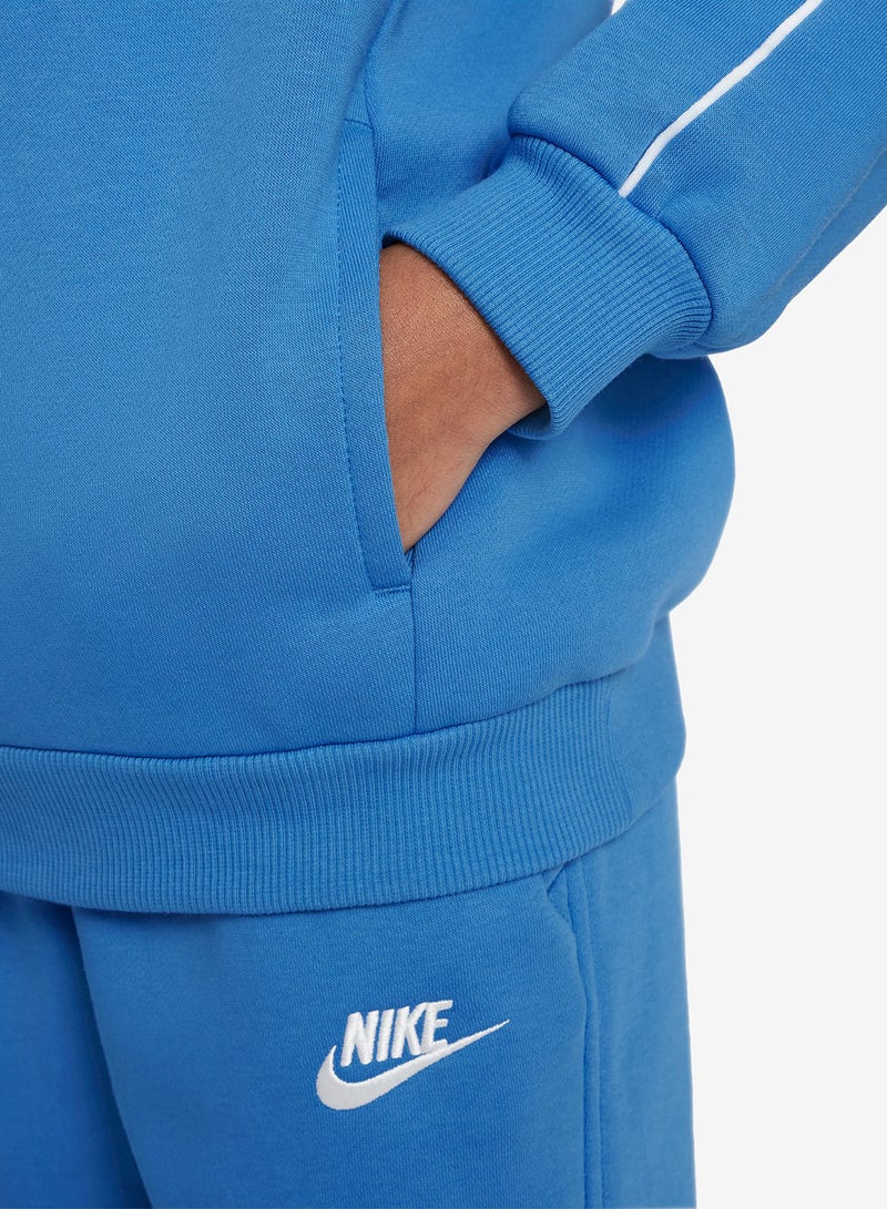 نايكي طقم سويت شيرت بغطاء رأس من كلوب فليس للأطفال - Image 3