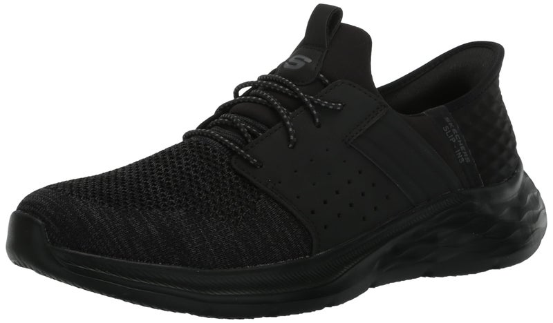 Skechers USA Mens Mens GarnerNewick 210803 Low Profile Bungee Lace SlipIns BlackBlack 7