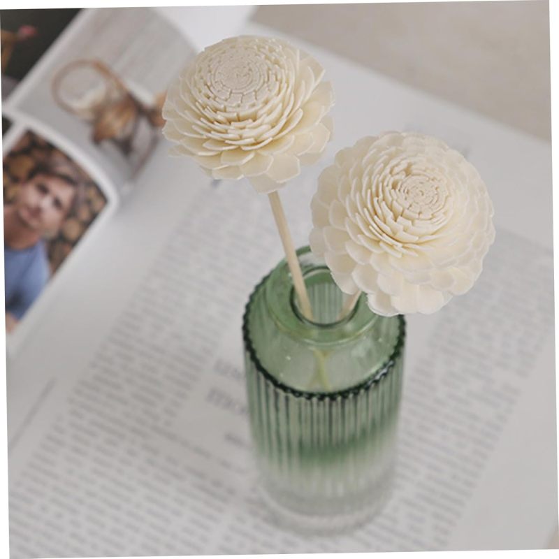 Diffuser Reeds: Beige Chrysanthemum Diffuser Reeds - Long-Lasting Fragrance Reeds for Home Office Bathroom Decor - Image 4
