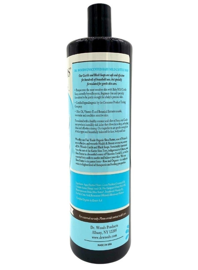 Dr. Woods Unscented Baby Mild Liquid Castile Soap with Organic Shea Butter, 32 Ounce (Pack of 2) - Image 2