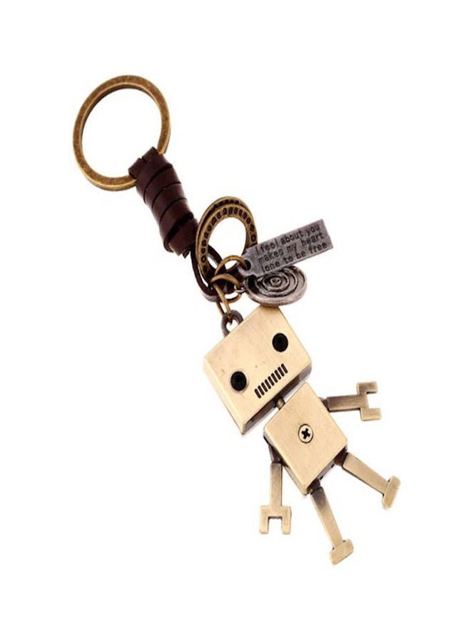 NIBEMINENT Punk Retro Style Weave Leather Keychains