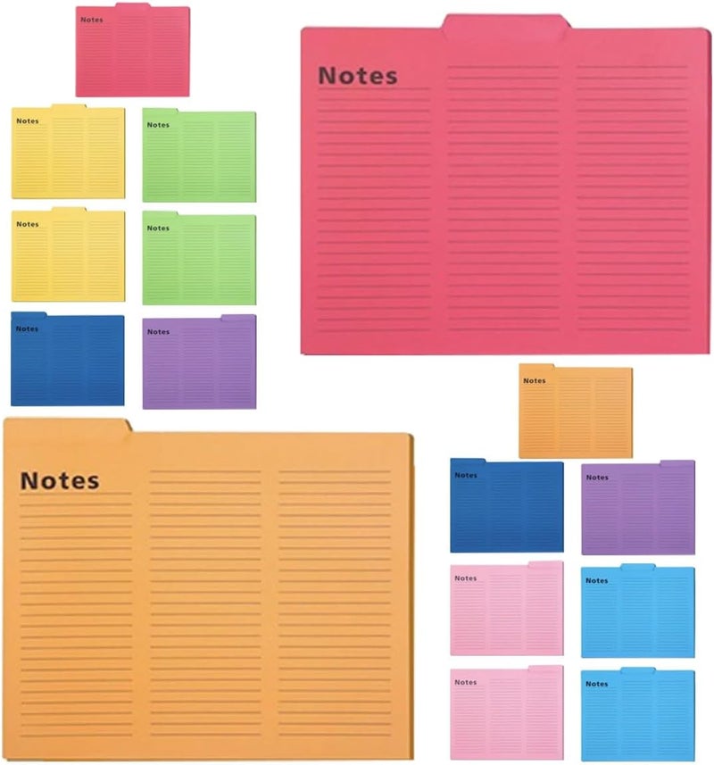 SUPVOX 16pcs Colorful File Folder Organizer for Office and School Document Storage Folder with 8 Vibrant Colors Wear-Resistant Paper File for Desktop Filing and Student Use - Image 1