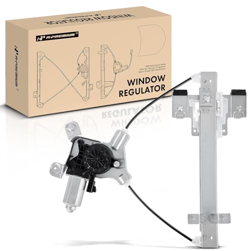 A-Premium Rear Right Passenger Side Power Window Regulator with 2-Pin Motor Compatible with Cadillac Escalade 2007-2014 & Chevrolet Tahoe 2007-2014 & GMC Yukon 2007-2014, Replace# 15883002, 25885883 - Image 1