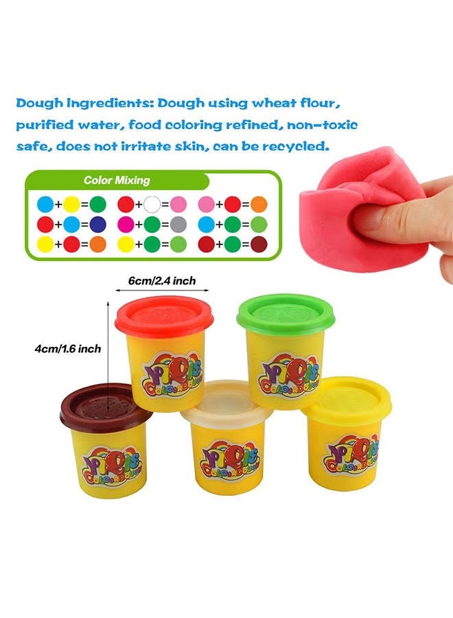 Rally Kids’ Ice Cream Play Dough Set – Ice Cream Maker with Colorful Dough Containers and Decorating Tools – Educational Kitchen Toy for Making Desserts – Encourages Creativity and Imagination for Children - Image 4