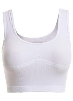COTTONILSolid Soft Bra-White