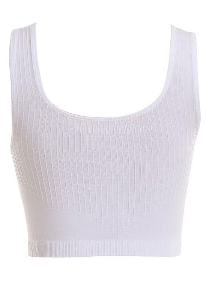 COTTONIL - COTTONILSolid Soft Bra-White - Image 1