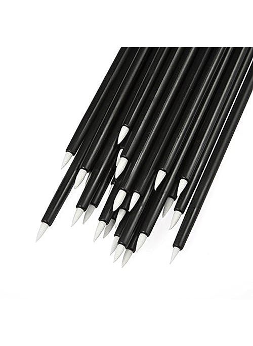 g2plus G2PLUS 100PCS Disposable Eyeliner Brush Makeup Brushes Applicator Cosmetic Eye Wands Eyeliner Brush Applicator for Lip Liners Eye Makeup Eyelashes and Detail Painting Black 