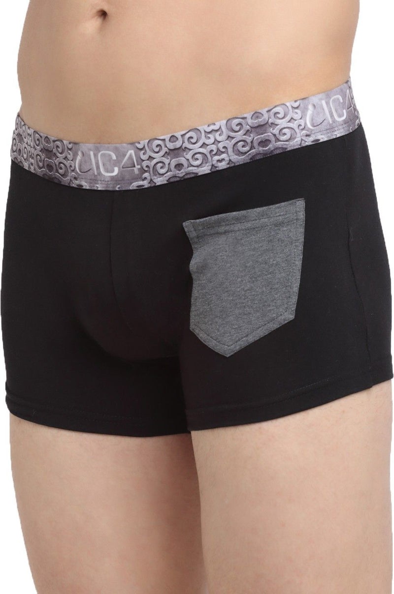 IC4 Store Men's Pocket Trunk Combo Pack of 2 - Black and Charcoal - Image 3