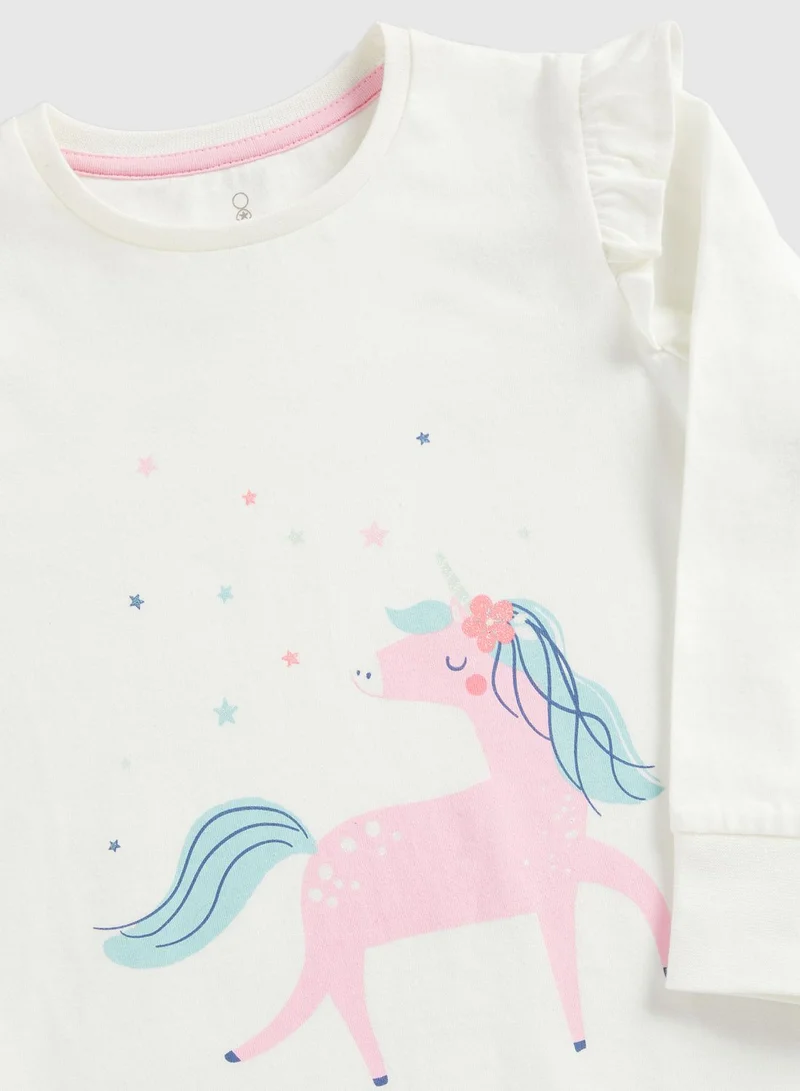 mothercare Kids 2 Pack Assorted Sweatshirt & Sweatpants Set