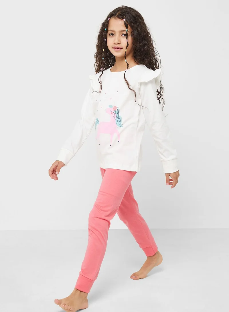 mothercare Kids 2 Pack Assorted Sweatshirt & Sweatpants Set