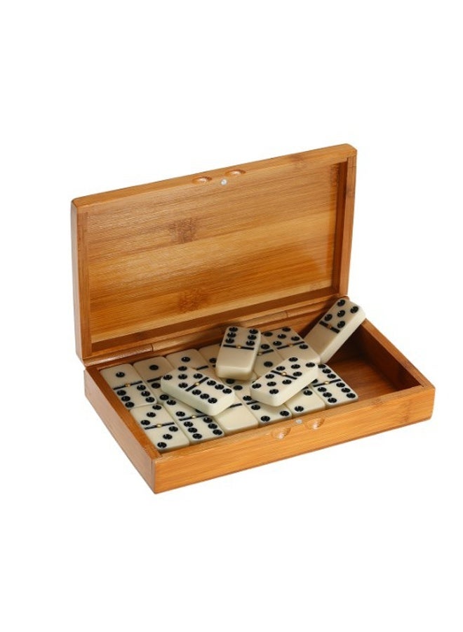 ATM Double-Six Dominoes Game Set with Wooden Storage Case – 28-Piece Classic Game - Image 2