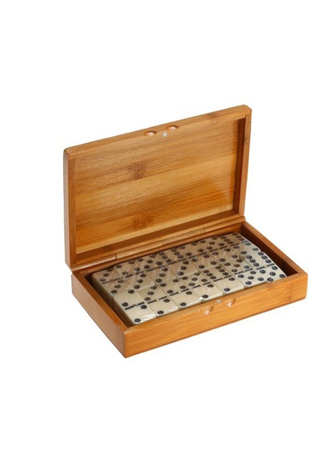 ATM Double-Six Dominoes Game Set with Wooden Storage Case – 28-Piece Classic Game - Image 3