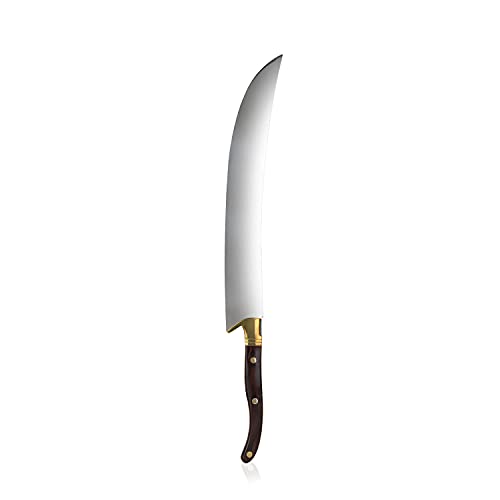 Viski Champagne Saber Sword in Wooden Box, Curved Stainless Steel Blade and Wood Handle, Elegant Home Bar Tool for Celebrations, Weddings, Parties, and Housewarming Gifts, Set of 1 - Image 1