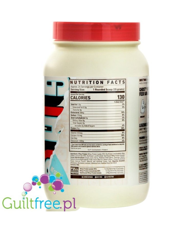 Ghost Whey Marshmallow Cereal Milk 26 Serving 924 Grams  - Image 2