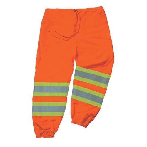 Ergodyne unisex adult Class Two-tone Reflective Safety Pants, Orange, Large-X-Large US - Image 1