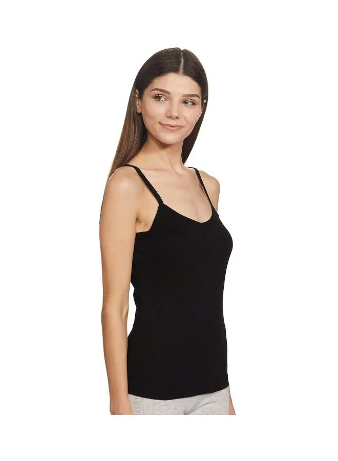 Jockey black Jockey Women Strappy Neck Slub Thermal Vest for Women | Best Price UAE