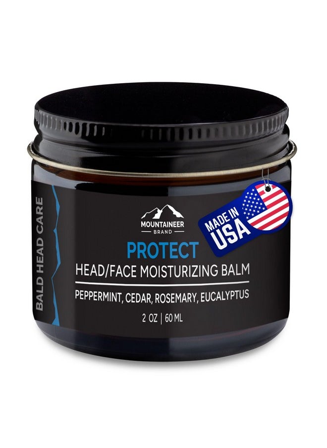 mountaineer brand All Natural Bald Head Moisturizer And After Shave Balm | Bald Head Care For Men | Nongreasy Scalp And Face Lotion | Refreshing Natural Scent | Made In Usa | Protect 2Oz  - Image 1