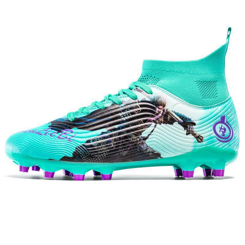 Plus Size Mason Football Shoes Boys High-Top Ag Spike Teenage Student Training Shoes Lawn Sneaker - Image 3