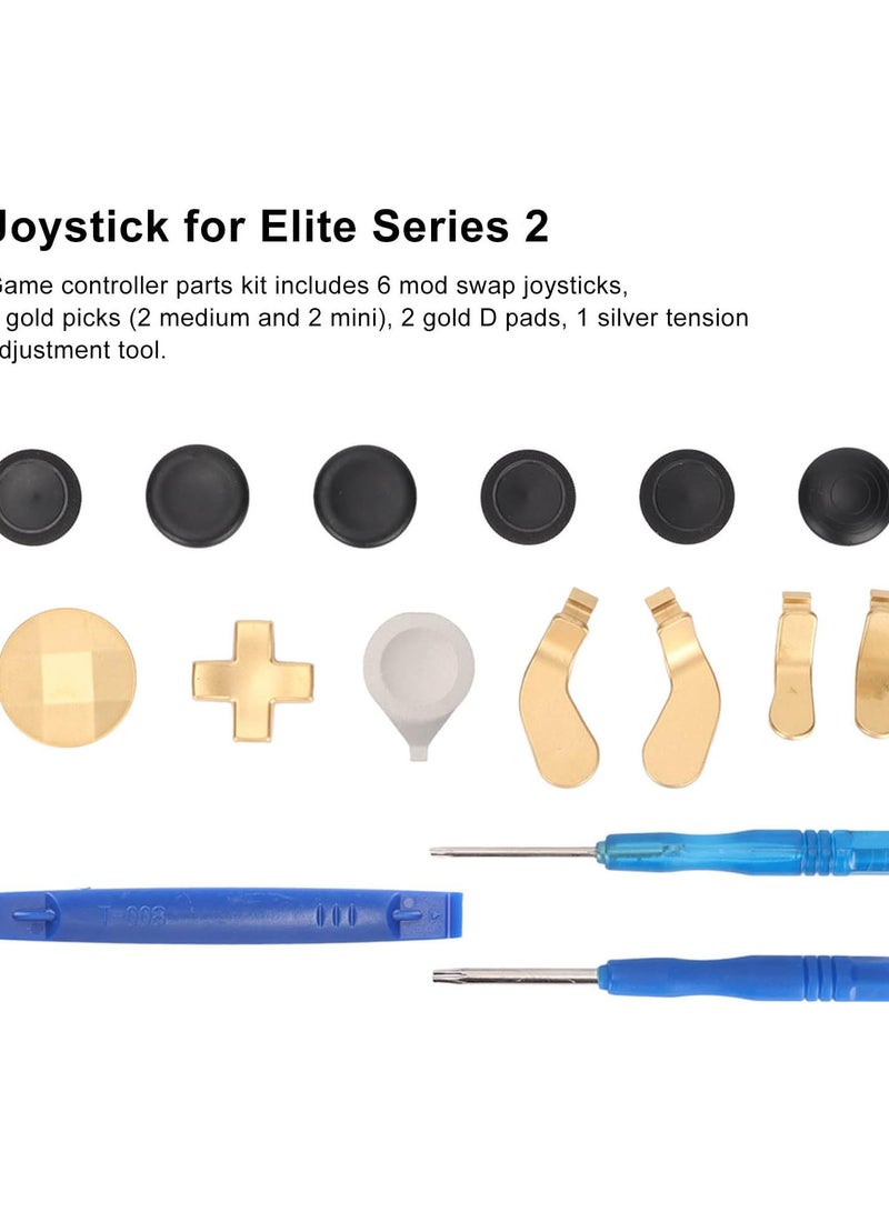 GGOOT Game Controller Swap Joystick, Replacement 13 in 1 Paddles D Pads Parts Stylish Textured Grips for Game Console - Image 5