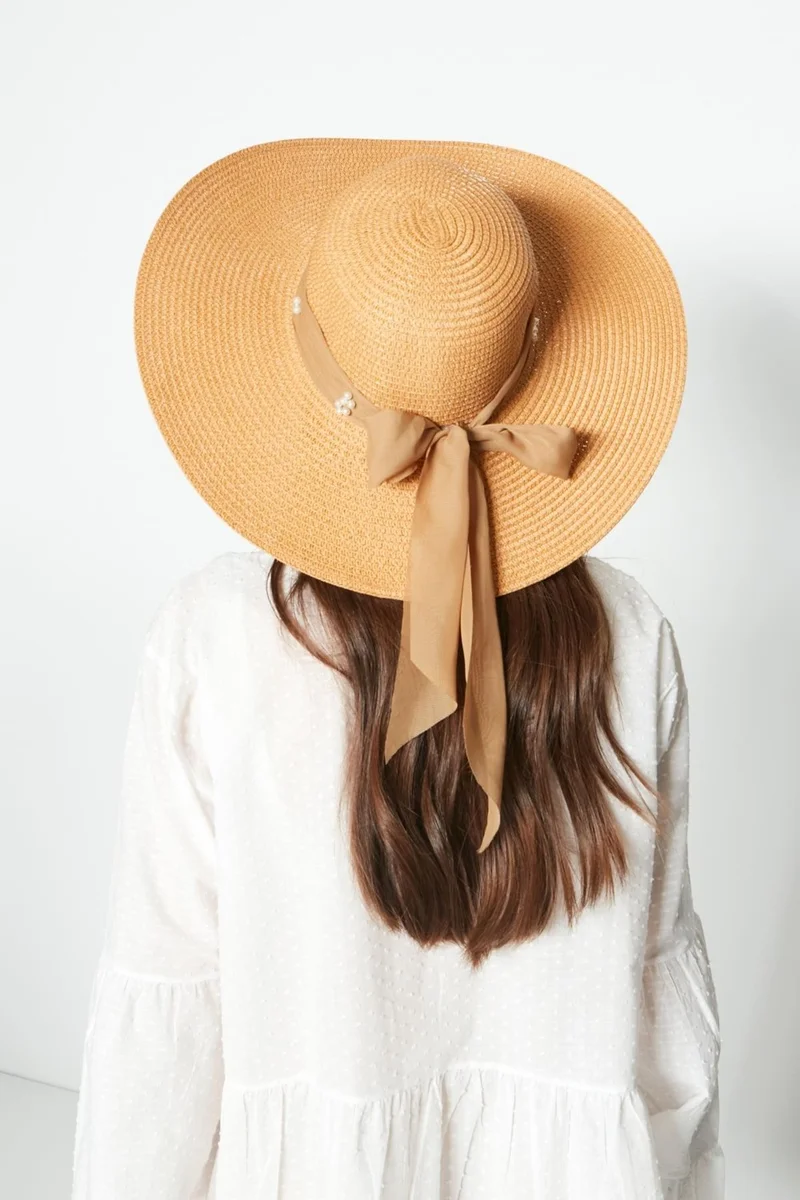 C&city Straw Beach Hat Y23730-21 Camel