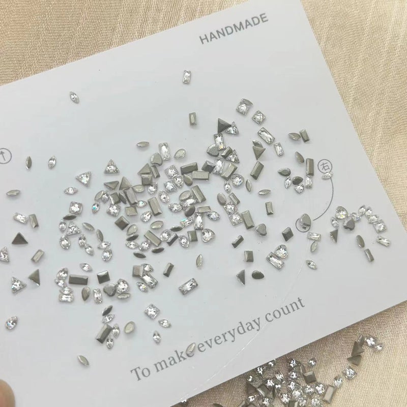 5A Nail Jewelry Inverted Flat Zircon Transparent White Mini Small Size Seiko High Quality Super Shiny - Image 5