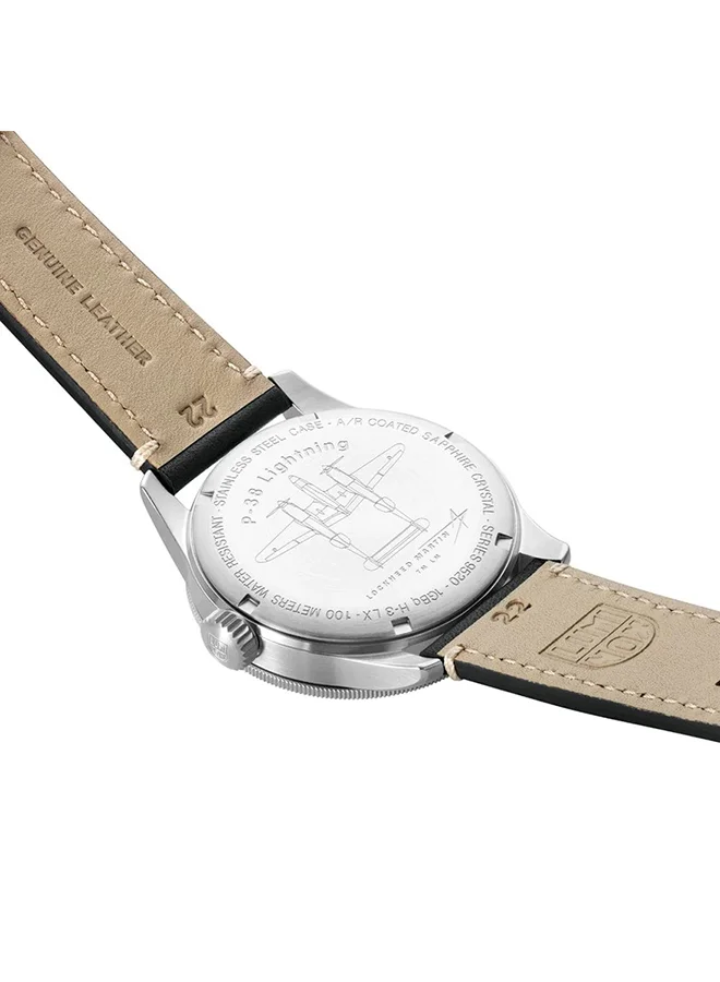 Luminox Men's Analog Round Shape Leather Wrist Watch XA.9527 - 42 Mm