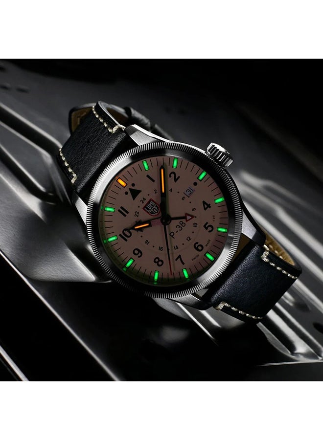 Luminox Men's Analog Round Shape Leather Wrist Watch XA.9527 - 42 Mm  - Image 5