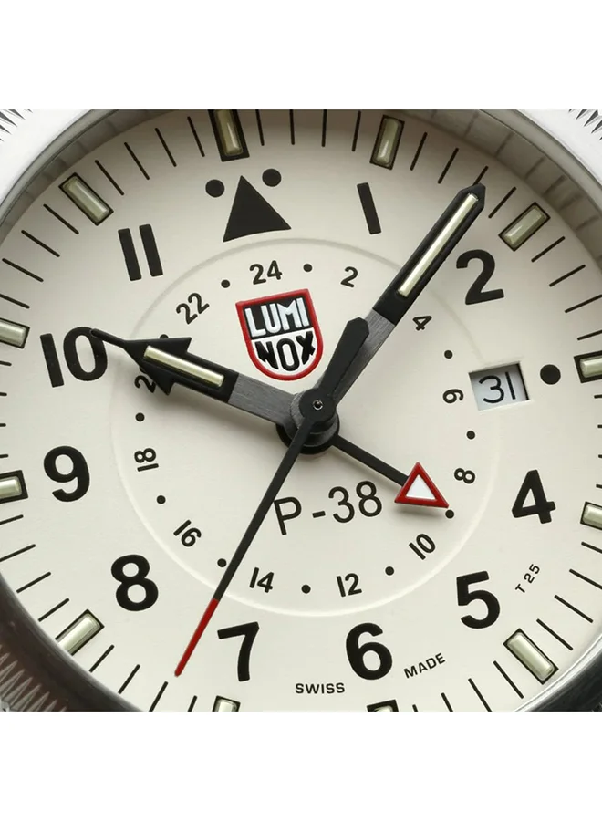 Luminox Men's Analog Round Shape Leather Wrist Watch XA.9527 - 42 Mm