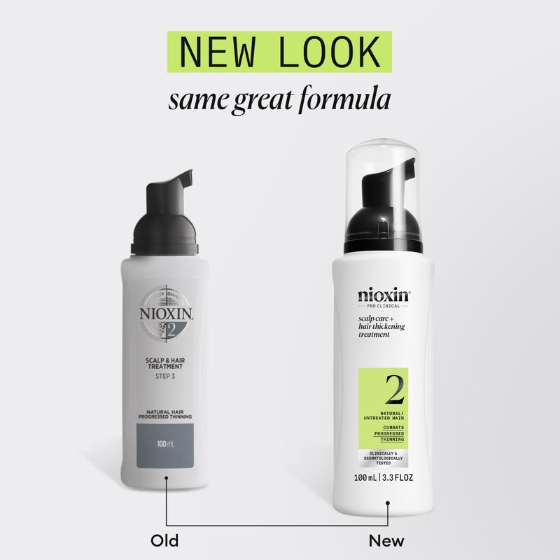 Nioxin Scalp + Hair Thickening System 2 Leave on Treatment | For Natural or Untreated Hair with Progressed Thinning | 3.4 Fl oz. - Image 2