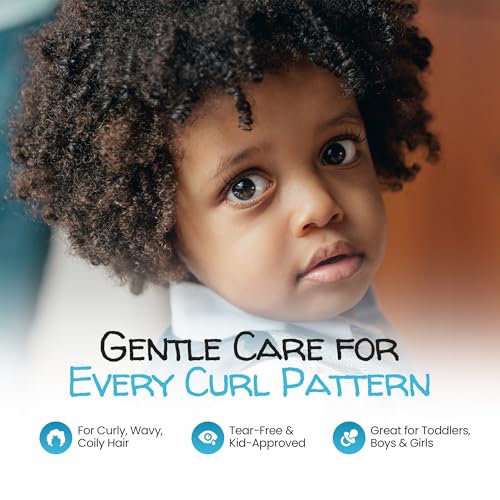 MAYA MARI Kids Curly Hair Gift Set | 2-in-1 Kids Shampoo & Conditioner, Curl Cream, & Leave-In Conditioner | Shea Butter, Tear-Free, Frizz Control, & Sulfate-Free, 32 Fl Oz - Image 3