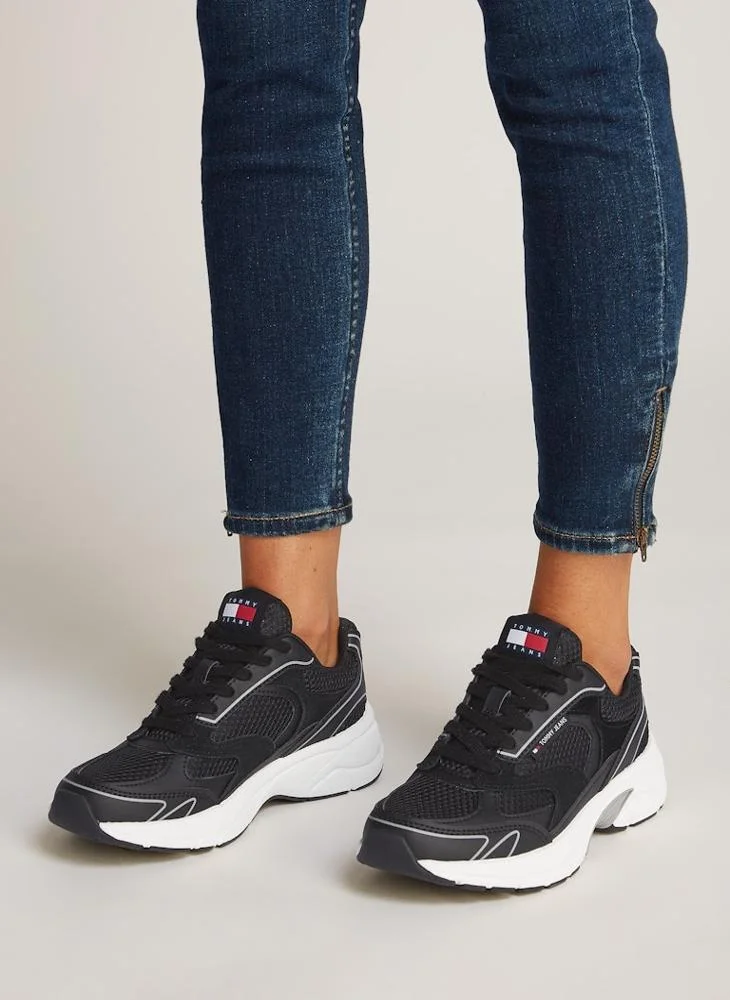 TOMMY JEANS Logo Detail Lace Up Low Top Sneakers