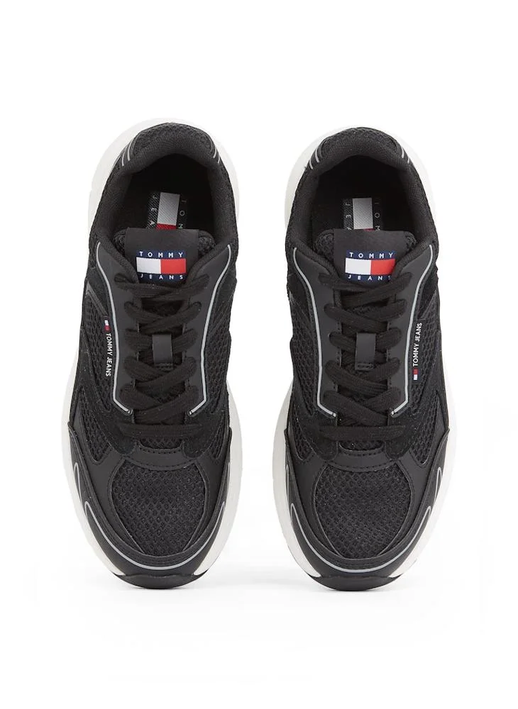 TOMMY JEANS Logo Detail Lace Up Low Top Sneakers