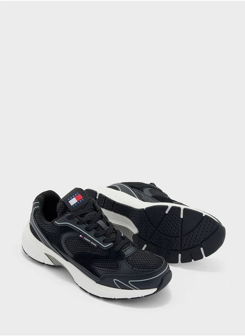 TOMMY JEANS Logo Detail Lace Up Low Top Sneakers