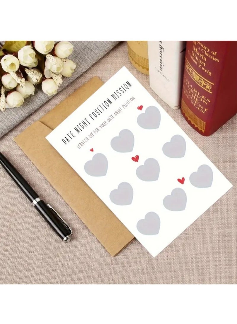 NIBEMINENT 2pcs  Scratch Cards - Perfect For Birthdays & Anniversaries, Funny Gift For Him Or Her, Grey  - Image 1