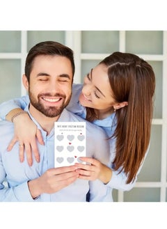NIBEMINENT بطاقات خدش 2 قطعة - مثالية لأعياد الميلاد والذكرى السنوية، هدية مضحكة له أو لها، رمادي  - Image 2