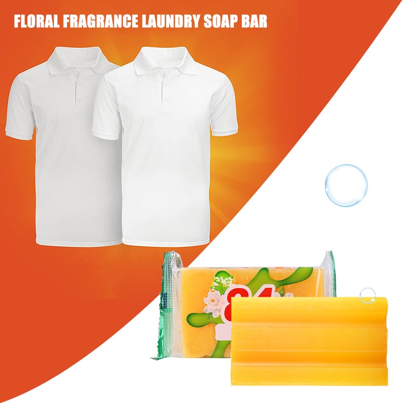 Laundry Soap Bar Floral Fragrance Washing Soap Stain Remover Household Supplies for Cleaning Washing Clothes Clothing Fabric - Image 4