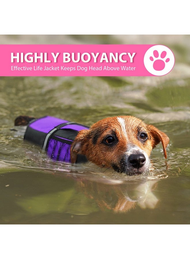 Queenmore Small Dog Life Jacket, Adjustable Pet Life Vest for Small and Medium Dogs with High Buoyancy, Rescue Handle, Reflective Bands for Boating, Canoeing, Swimming - Image 3