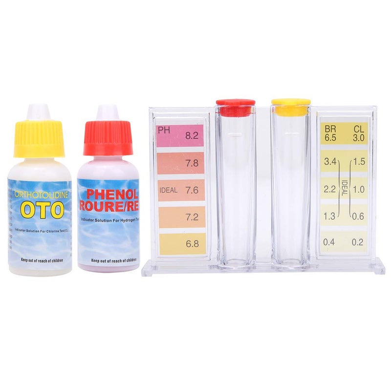 Keenso Compact PH Water Quality Test Kit, Swimming Pool Tester, Accurate Measurement for Spa Hot Spring Water Monitoring - Image 1