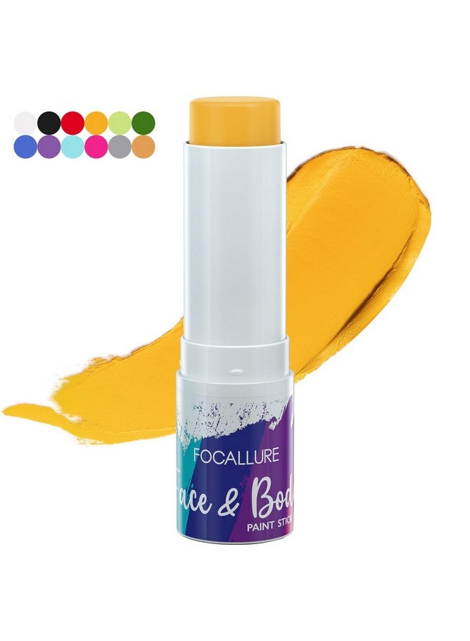 FOCALLURE Face Body Paint Stickeye Black Stick For Sportsface Painting Kit Professional Hypoallergenic Foundation Makeup For Halloween Cosplay Sfx Costume Partyyellow Lantern - Image 2