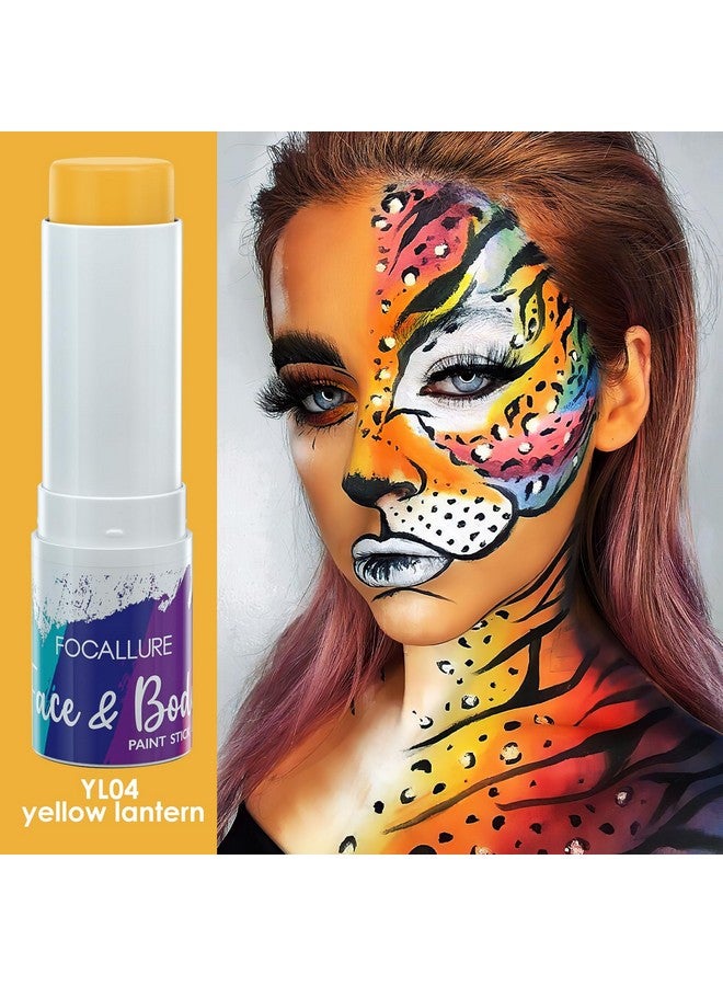 FOCALLURE Face Body Paint Stickeye Black Stick For Sportsface Painting Kit Professional Hypoallergenic Foundation Makeup For Halloween Cosplay Sfx Costume Partyyellow Lantern - Image 3