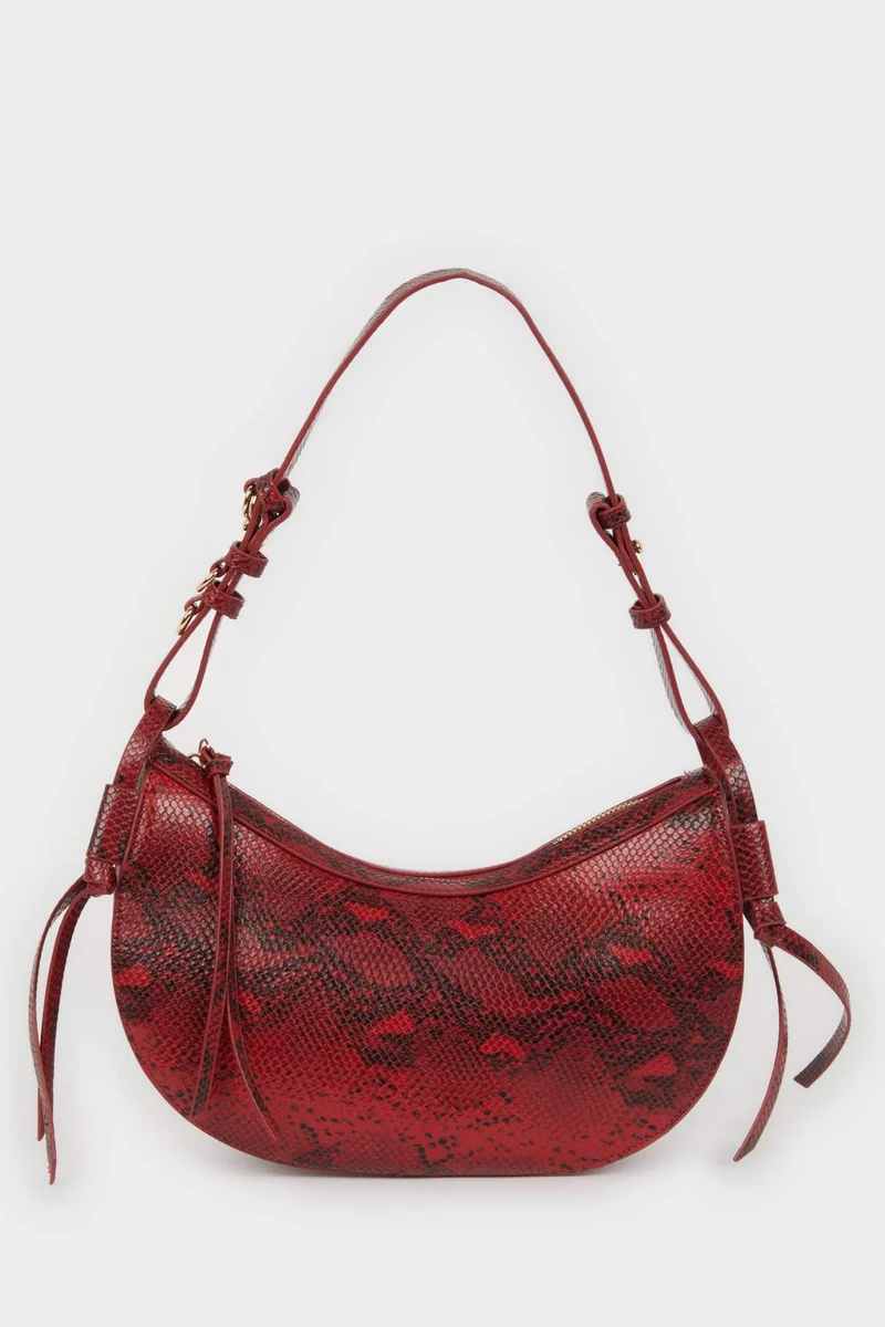 DeFacto Woman Faux Leather Snakeskin Patterned Shoulder Bag
