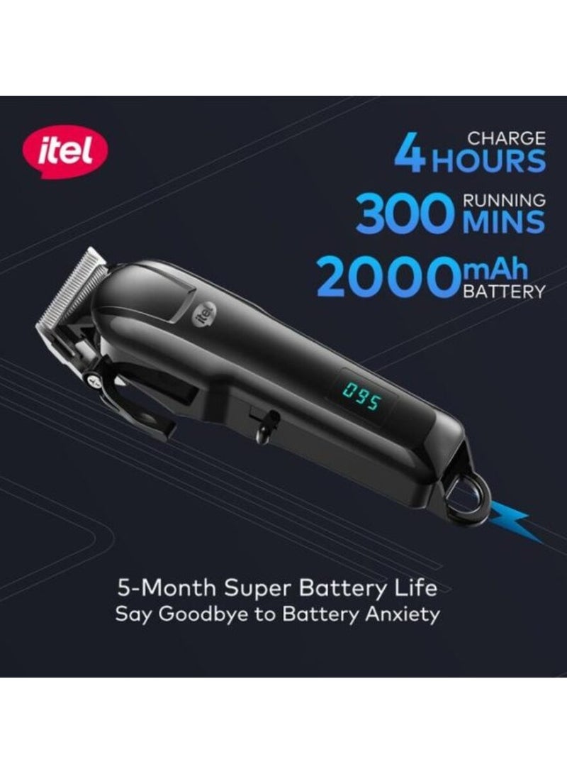 إيتيل ماكينة قص الشعر اللاسلكية بشاشة رقمية IH CL33 من Itel مع بطارية تدوم طويلاً - Image 2