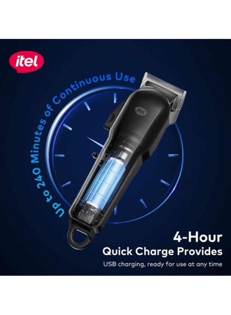 إيتيل ماكينة قص الشعر اللاسلكية بشاشة رقمية IH CL33 من Itel مع بطارية تدوم طويلاً - Image 4